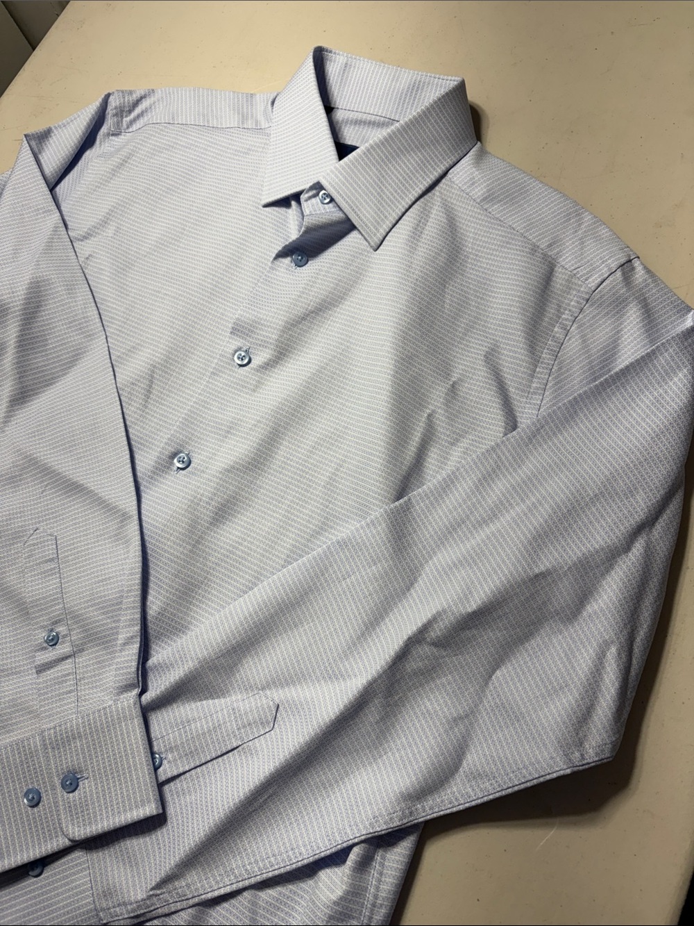 David Donahue Light Blue Fancy Dress Shirt